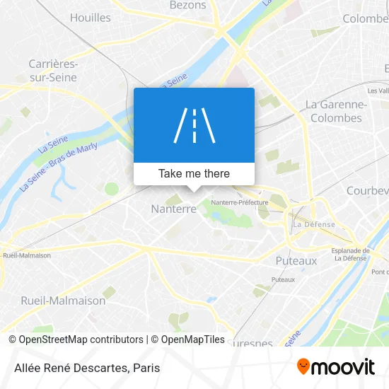 Allée René Descartes map