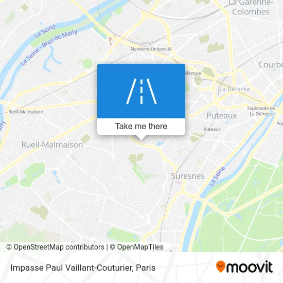 Impasse Paul Vaillant-Couturier map