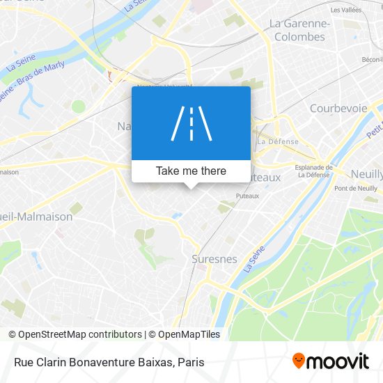 Mapa Rue Clarin Bonaventure Baixas