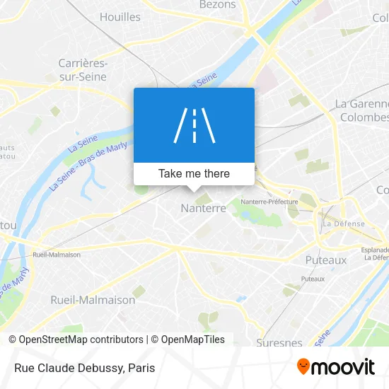 Rue Claude Debussy map