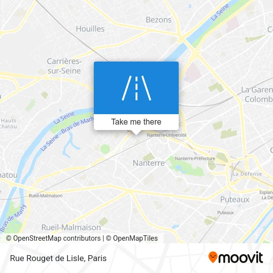 Rue Rouget de Lisle map
