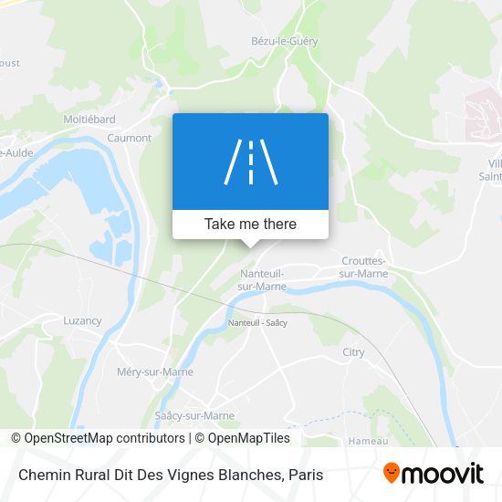 Chemin Rural Dit Des Vignes Blanches map