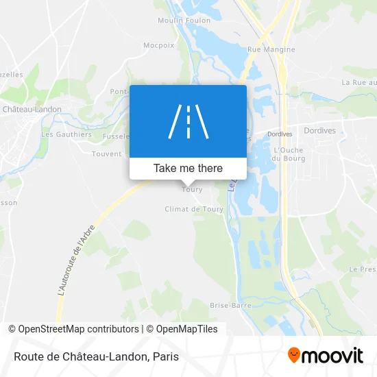 Route de Château-Landon map