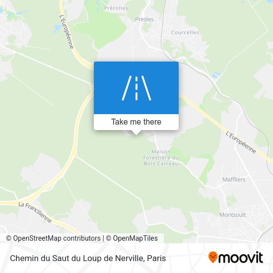 Chemin du Saut du Loup de Nerville map