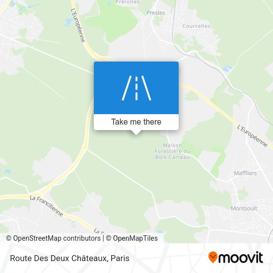 Route Des Deux Châteaux map