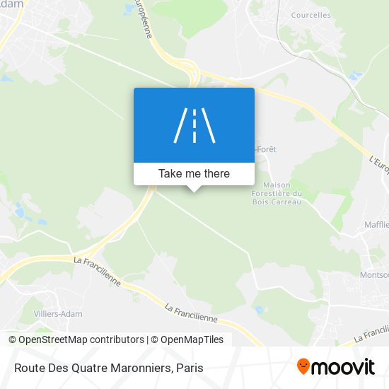 Route Des Quatre Maronniers map