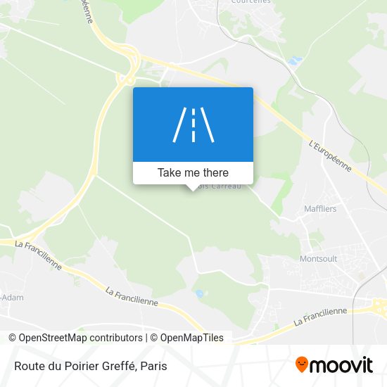 Route du Poirier Greffé map