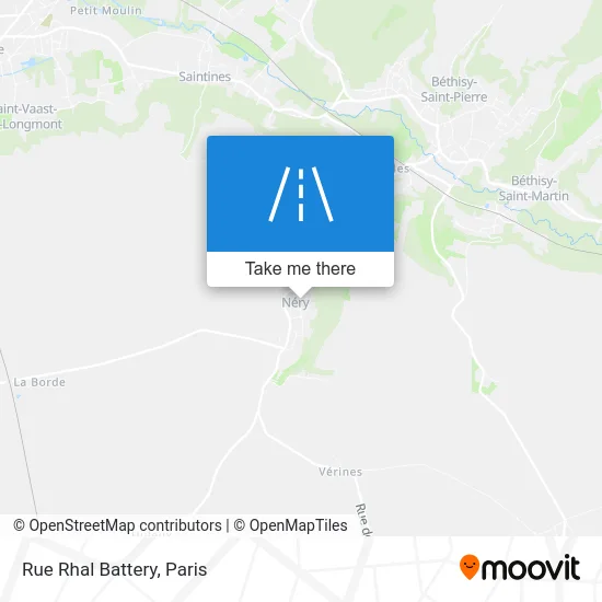 Mapa Rue Rhal Battery