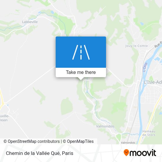 Chemin de la Vallée Qué map