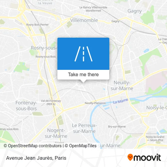 Avenue Jean Jaurès map