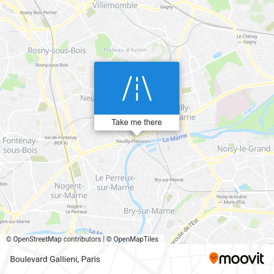 Boulevard Gallieni map