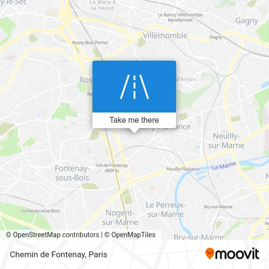 Chemin de Fontenay map