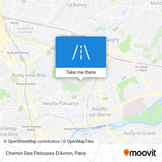 Chemin Des Pelouses D'Avron map
