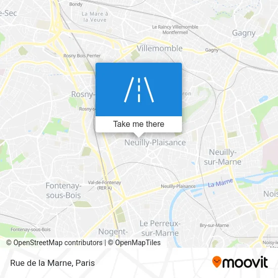 Rue de la Marne map
