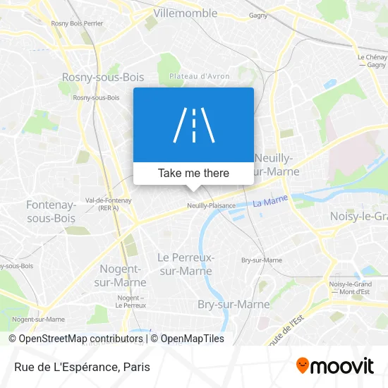 Rue de L'Espérance map
