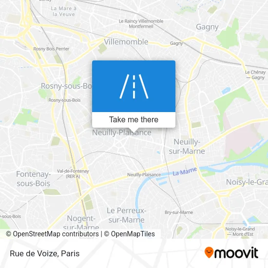 Rue de Voize map