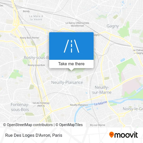 Rue Des Loges D'Avron map