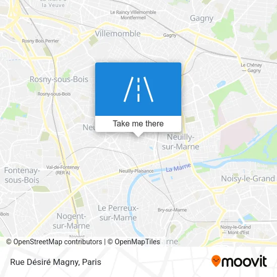 Rue Désiré Magny map