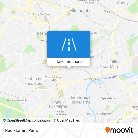 Rue Florian map