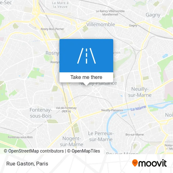 Rue Gaston map