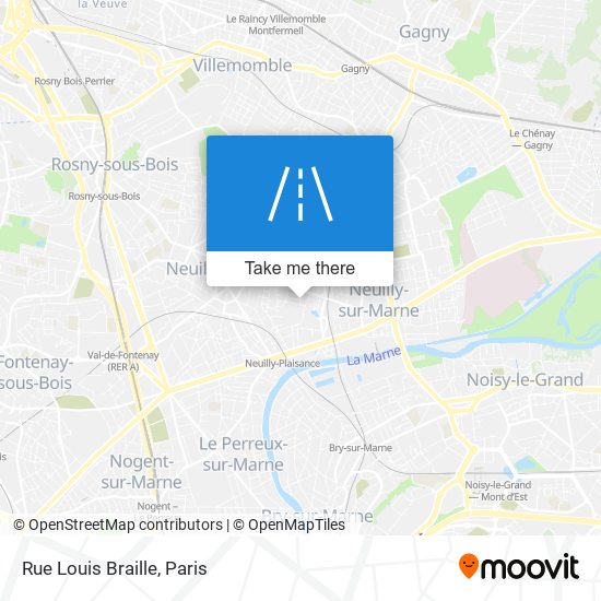 Rue Louis Braille map