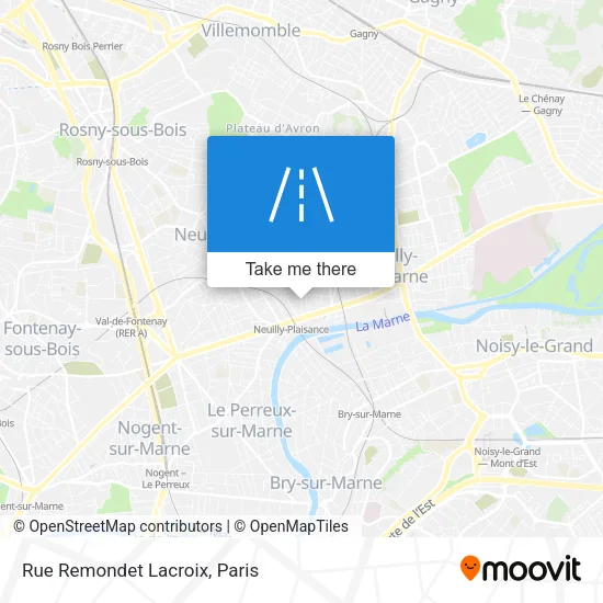 Rue Remondet Lacroix map