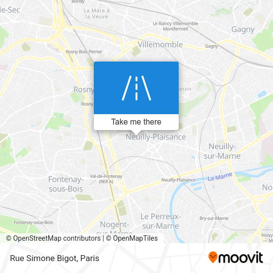 Rue Simone Bigot map
