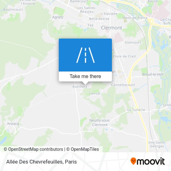Allée Des Chevrefeuilles map