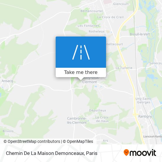 Chemin De La Maison Demonceaux map