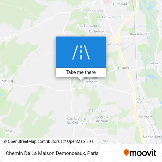 Chemin De La Maison Demonceaux map