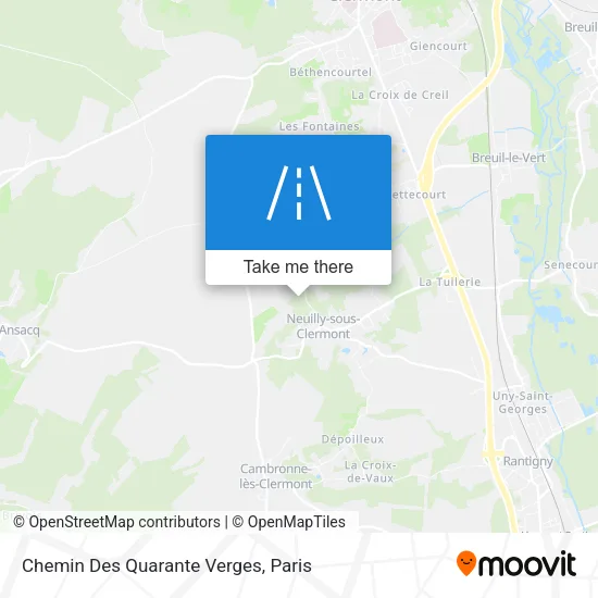 Chemin Des Quarante Verges map