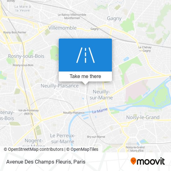 Avenue Des Champs Fleuris map