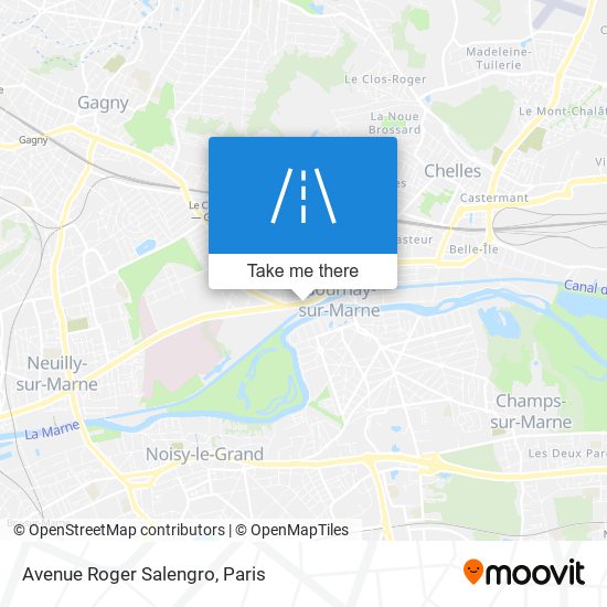 Mapa Avenue Roger Salengro