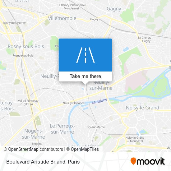 Boulevard Aristide Briand map