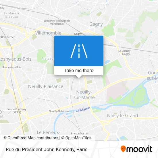 Rue du Président John Kennedy map