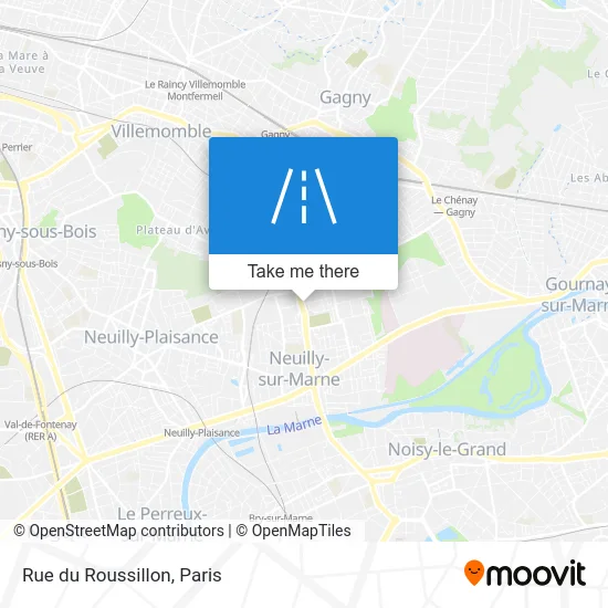 Rue du Roussillon map