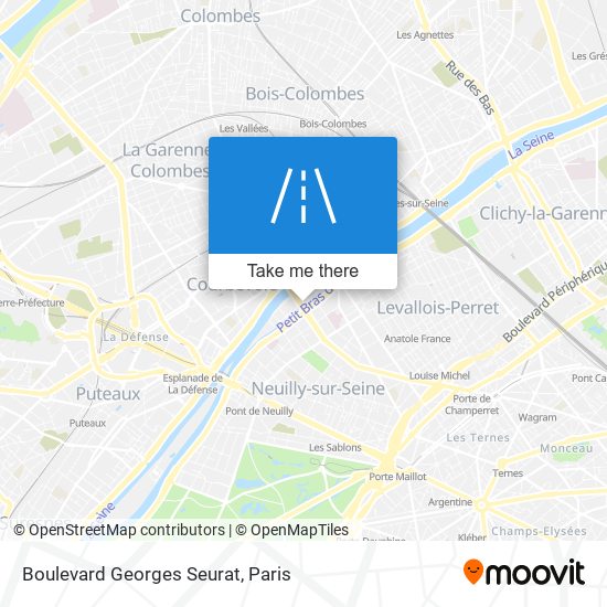 Boulevard Georges Seurat map