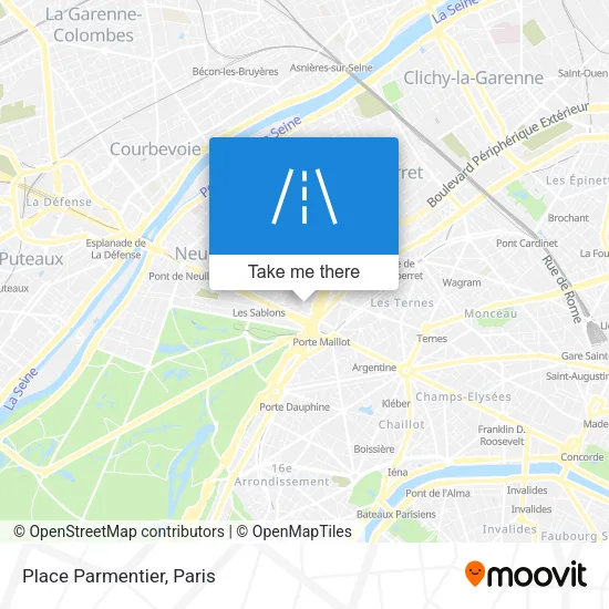 Place Parmentier map