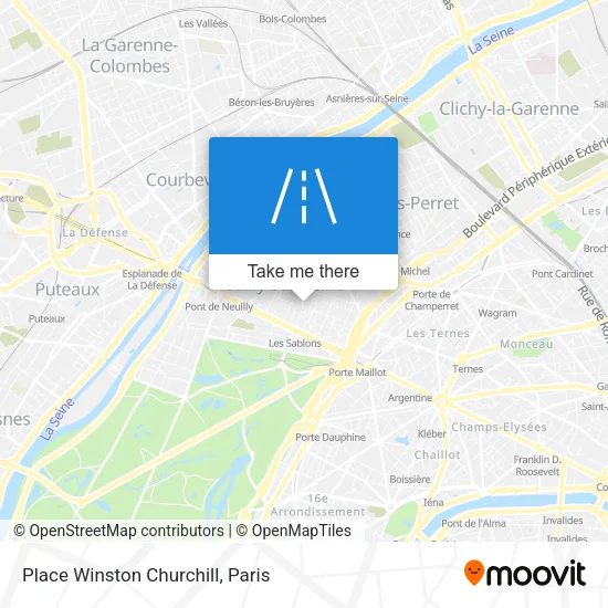 Place Winston Churchill map