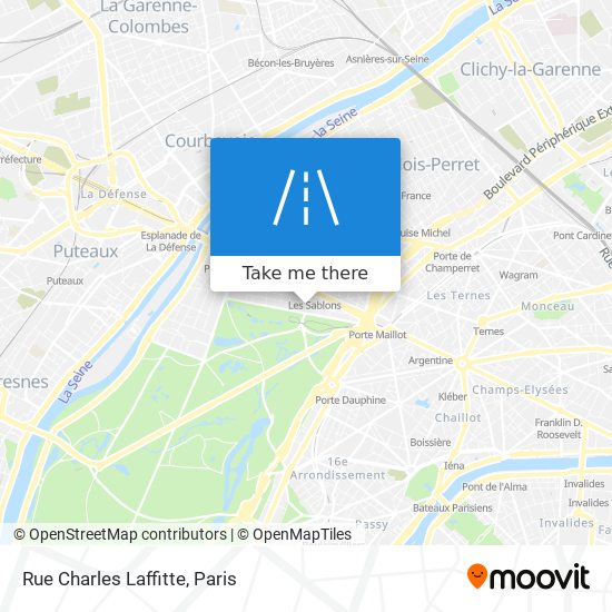 Mapa Rue Charles Laffitte