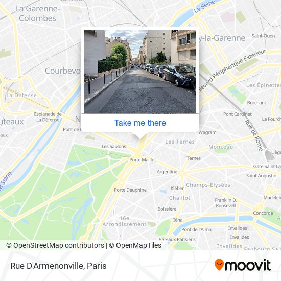 Rue D'Armenonville map