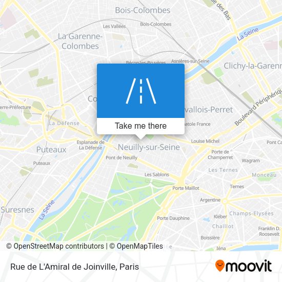 Rue de L'Amiral de Joinville map