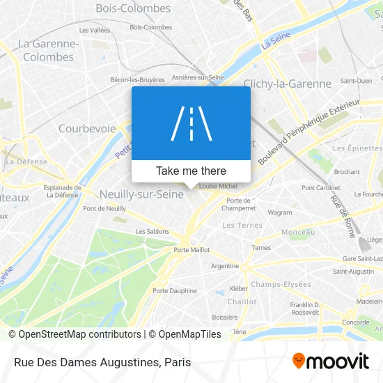 Rue Des Dames Augustines map