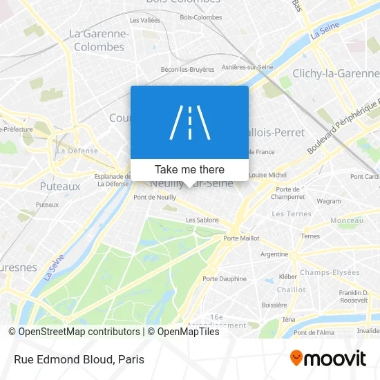 Rue Edmond Bloud map