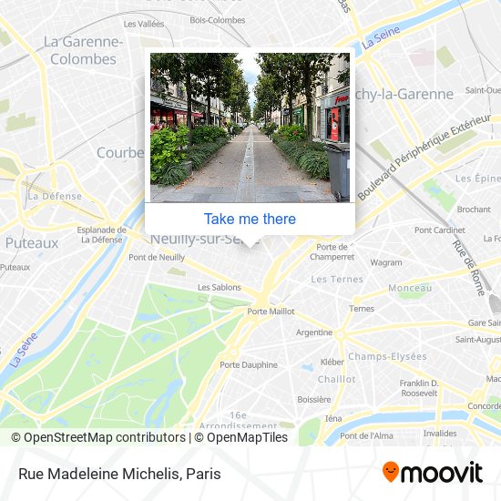 Rue Madeleine Michelis map