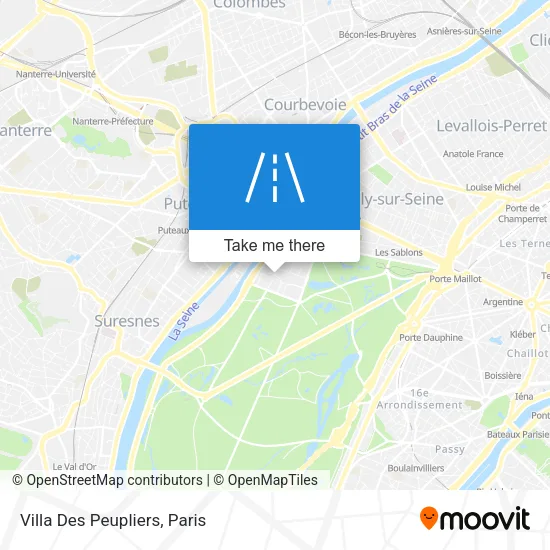Villa Des Peupliers map