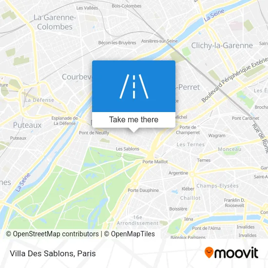 Villa Des Sablons map