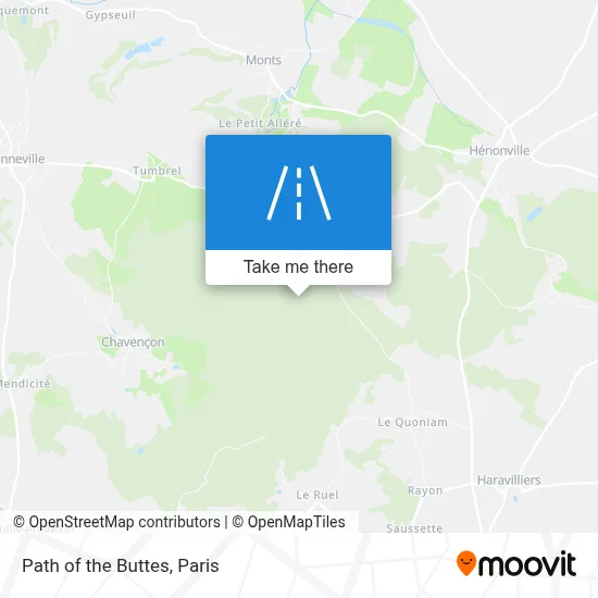 Chemin Des Buttes map