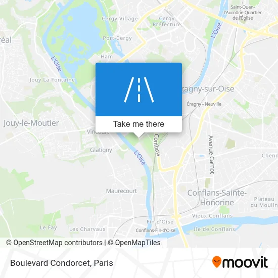 Boulevard Condorcet map