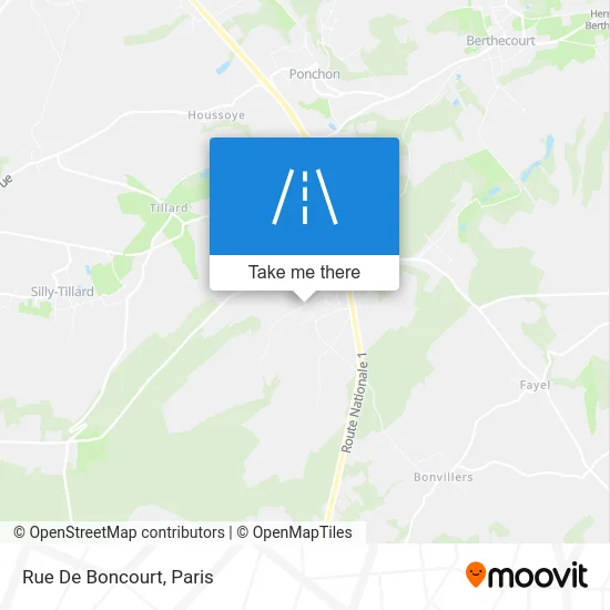 Rue De Boncourt map